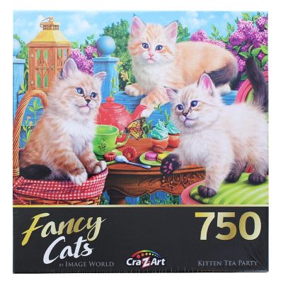 Fancy Cats Kitten Tea Party 750 Piece Jigsaw Puzzle Image 1