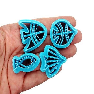 Fancy Fish Clay Cutter Set, 4 Different Styles Image 1