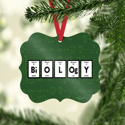 Fancy Frame Metal Ornament Biology Image 1