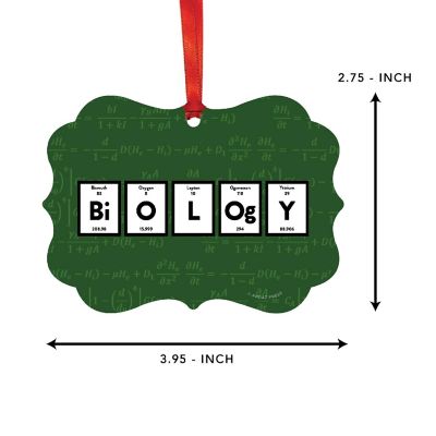 Fancy Frame Metal Ornament Biology Image 1