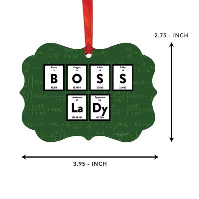 Fancy Frame Metal Ornament Boss Lady Image 1
