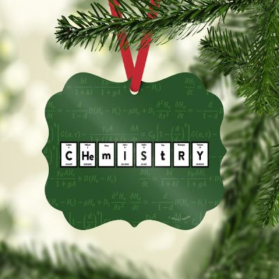Fancy Frame Metal Ornament Chemistry Image 1
