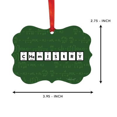 Fancy Frame Metal Ornament Chemistry Image 1