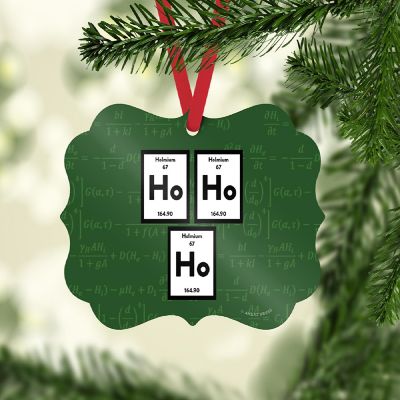 Fancy Frame Metal Ornament Ho Ho Ho Image 1
