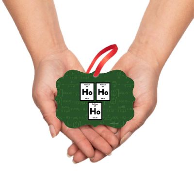 Fancy Frame Metal Ornament Ho Ho Ho Image 2