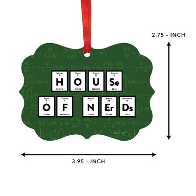 Fancy Frame Metal Ornament House Nerds Image 1