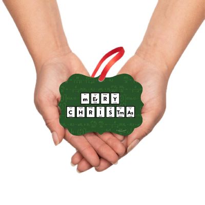 Fancy Frame Metal Ornament Merry Christmas Image 2