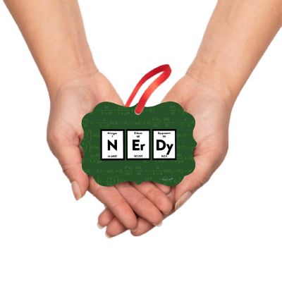 Fancy Frame Metal Ornament Nerdy Image 2