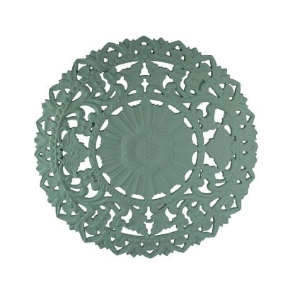 Fancy That 24 Inch Mint MDF Filigree Wall Art Home Decor Sculpture Decorative Floral Plaque Image 1