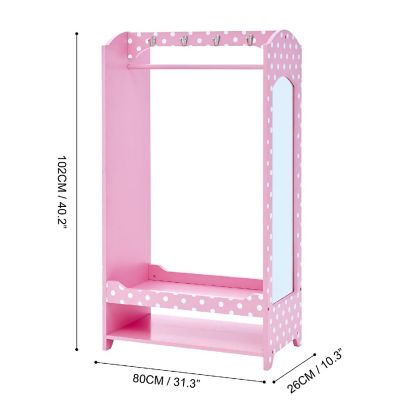 Fantasy Fields - Fashion Polka Dot Prints Bella Toy Dress Up Unit - Pink / White Image 3
