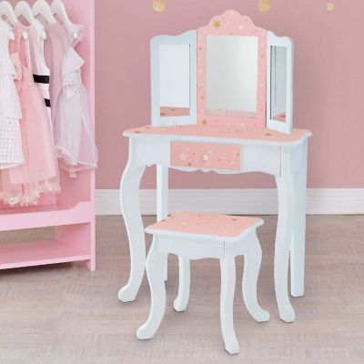 Fantasy Fields - Fashion Twinkle Star Prints Gisele Play Vanity Set - Pink / White Image 2