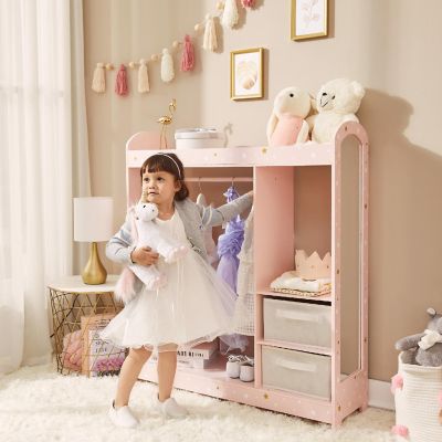 Fantasy Fields - Fashion Twinkle Star Prints Jasmine Toy Dress Up Unit Kids Furniture - Pink Image 1