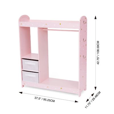 Fantasy Fields - Fashion Twinkle Star Prints Jasmine Toy Dress Up Unit Kids Furniture - Pink Image 3