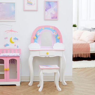 Fantasy Fields - Little Dreamer Rainbow Medium Toy Vanity - Pink Image 2