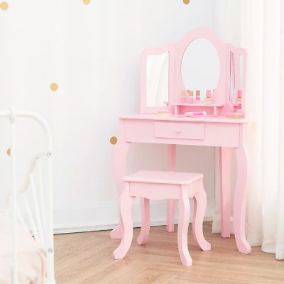 Fantasy Fields - Little Lady Alessandra Medium Corner Play Vanity - Pink Image 2