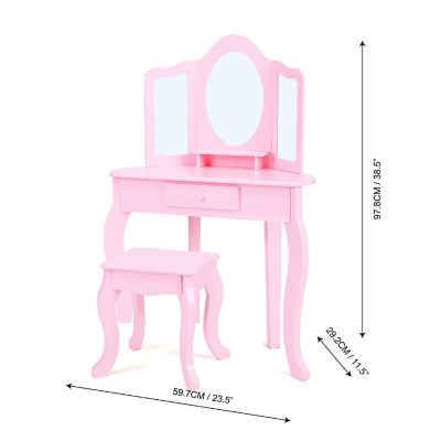 Fantasy Fields - Little Lady Alessandra Medium Corner Play Vanity - Pink Image 3