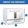 Farberware Professional 6-Piece Countertop Dishwasher, White Image 2