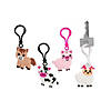 Farm Animals Backpack Clip Keychains - 12 Pc. Image 1