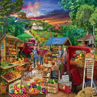 Farmer's Market Country Bumpkin 1000 Piece Jigsaw Puzzle Image 1