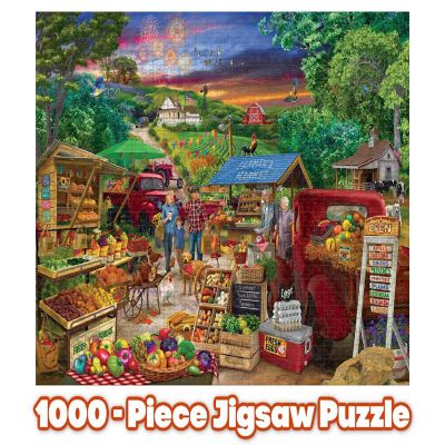 Farmer's Market Country Bumpkin 1000 Piece Jigsaw Puzzle Image 2