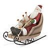 Farmhouse Santa And Animals On Sled (Set Of 2) 7"L X 5"H, 5.5"L X 5.5"H Resin Image 1