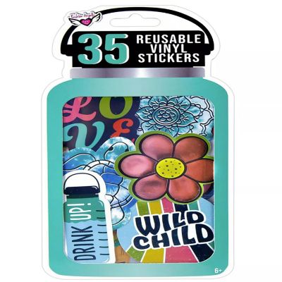 Fashion Angels Reusable Vinyl Sticker Pack  Eco Retro Image 1
