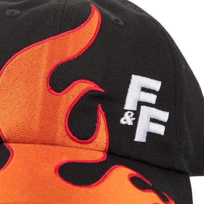 Fast &amp; Furious Embroidered Flames Black Adjustable Hat Image 2