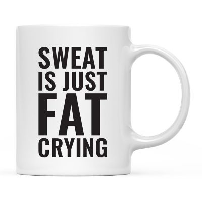 Fat Crying Sweat Ceramic Mug Image 2