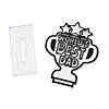 Father&#8217;s Day World&#8217;s Best Dad Trophy-Shaped Suncatchers with Stand - 12 Pc. Image 1