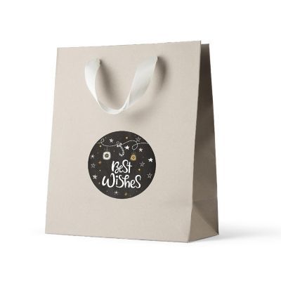 Faux Chalkboard Stars Christmas Labels Image 1