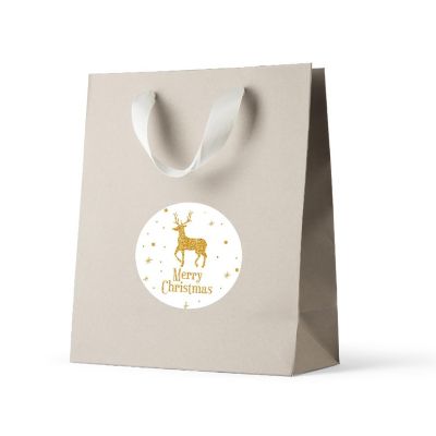 Faux Gold Glitter Deer Labels Image 1