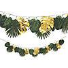 Faux Palm with Gold Accents Garland Image 1
