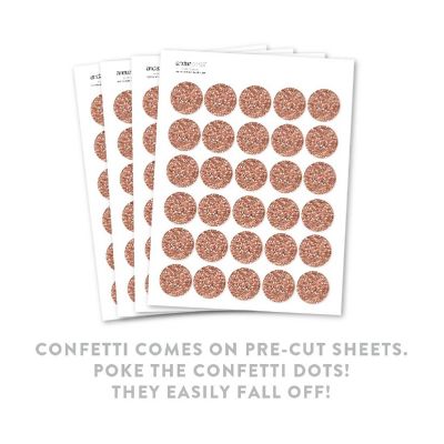 Faux Rose Gold Confetti 180-Pack Image 1