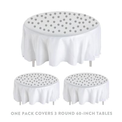 Faux Silver Glitter Confetti 180-Pack Image 3