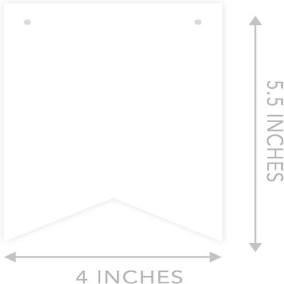 Faux Silver Glitter Pennant Image 2