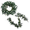 Faux Willow Wreath & Garland Kit - 2 Pc. Image 1