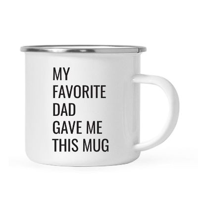Favorite Dad Funny Metal Camping Mug Image 2