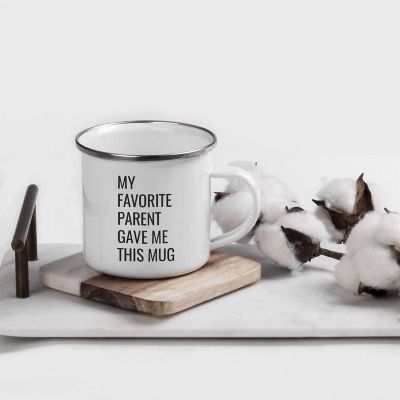 Favorite Parent Metal Camping Coffee Mug Image 1