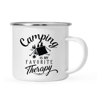 Favorite Therapy Metal Camping Mug Image 2