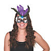 Feathered Masquerade Masks - 12 Pc. Image 1