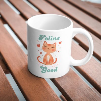 Feline Good Mug by Dancing Littles Jungle Image 2