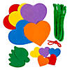 Felt Heart Bouquet Craft Kit - Makes 12 Image 1