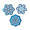 Felt Winter Snowflake Magnet Craft Kit - Makes 12 Image 1