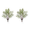 Fern Bush (Set Of 2) 20"H Plastic Image 2