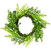 Fern Leaf Artificial Springtime Wreath  Green - 18-Inch Image 1