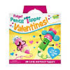 Fidget Pencil Topper Valentines: Set of 28 Cards with Pencil Spinners Image 1