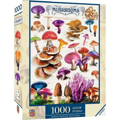 Field Guide - Mushrooms 1000 Piece Jigsaw Puzzle Image 1