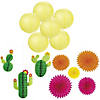 Fiesta Cactus Hanging Decoration Kit - 21 Pc. Image 1