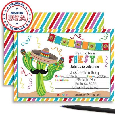 Fiesta Cactus Invitations 40pc. by AmandaCreation Image 2