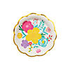 Fiesta Floral Bright Scalloped Paper Dessert Plates - 8 Ct. Image 1